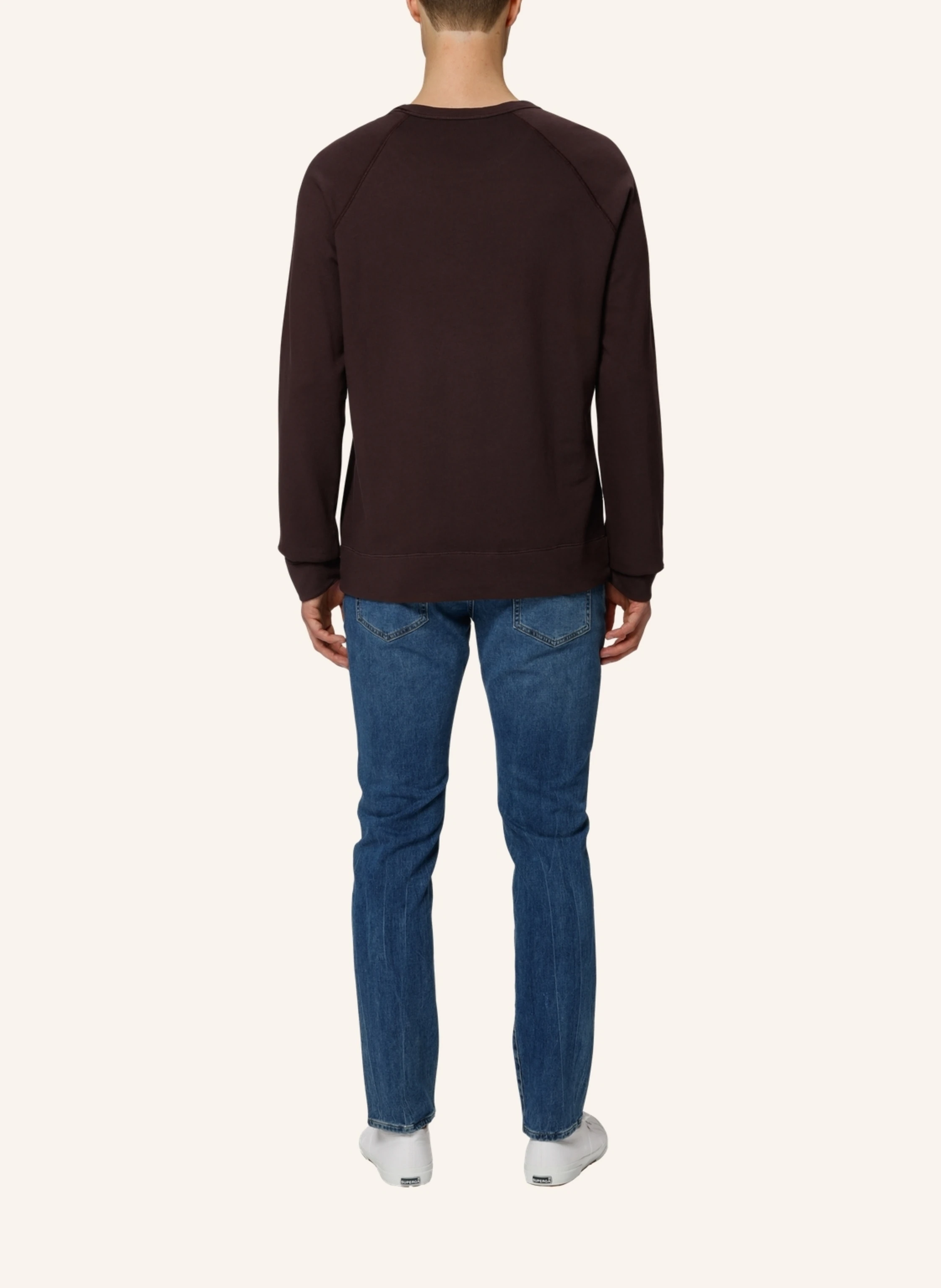 TRUSTED HANDWORK Round Neck 1/1-Sleeve Sweatshirt with Raglan