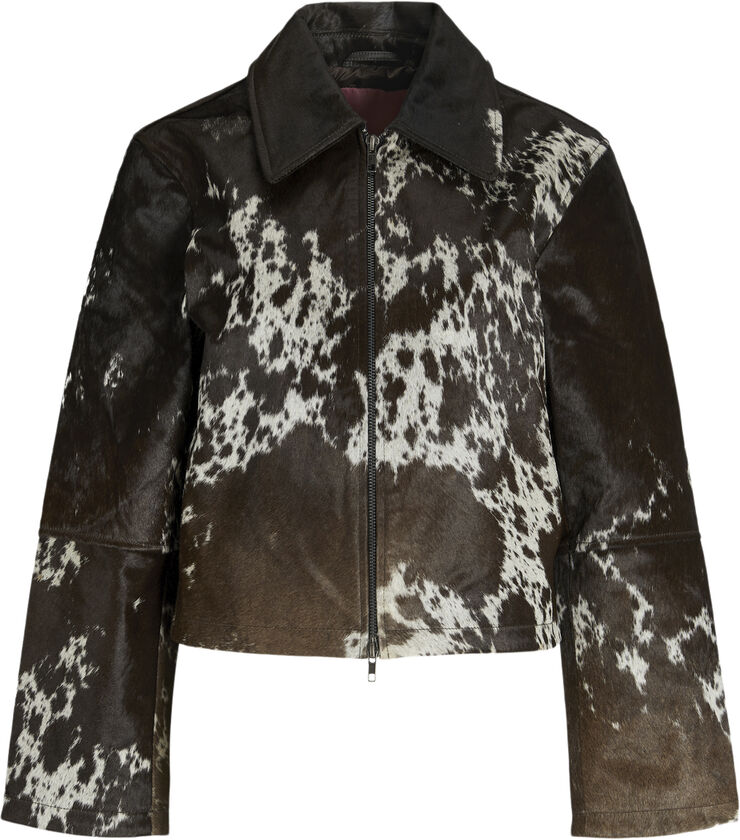 JJXX JXENYA COW LEATHER SHORT JACKET OTW Bone white/cow