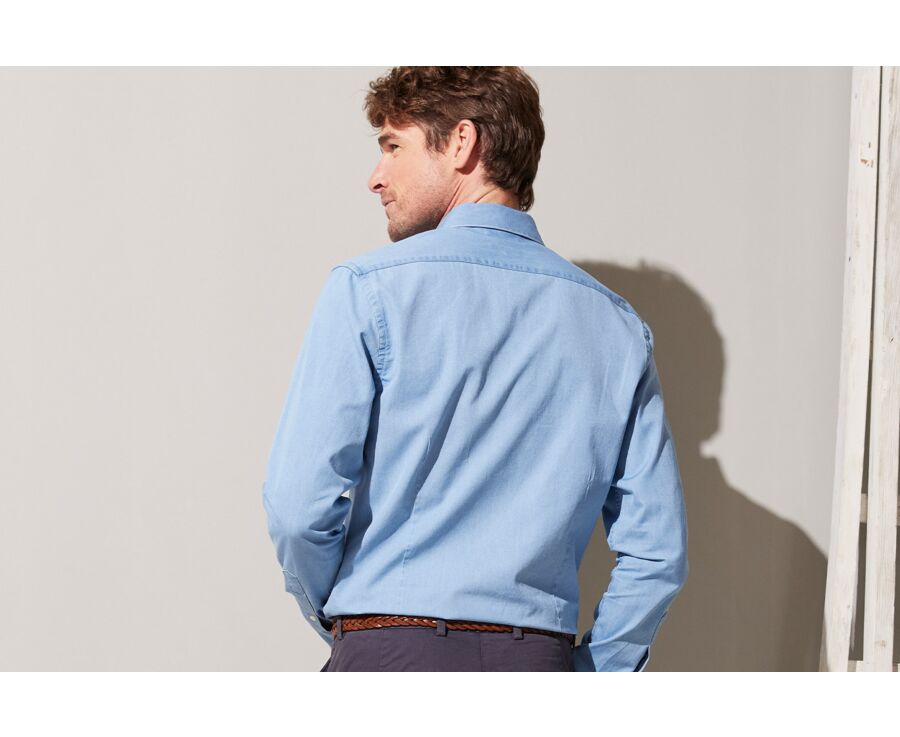 Chemise jean denim Indigo Clair - JACQUEMIN