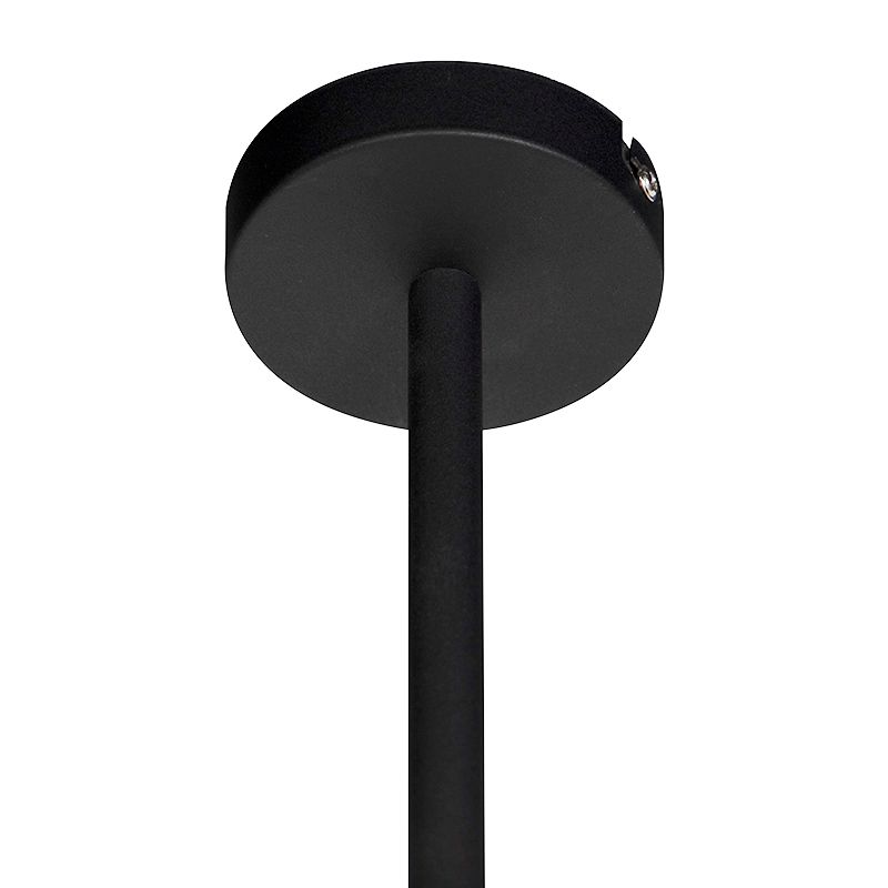 Moderne hanglamp zwart verstelbaar 6-lichts - Lofty
