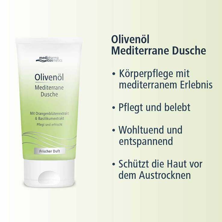 Olivenöl Mediterrane Dusche, 150 ml