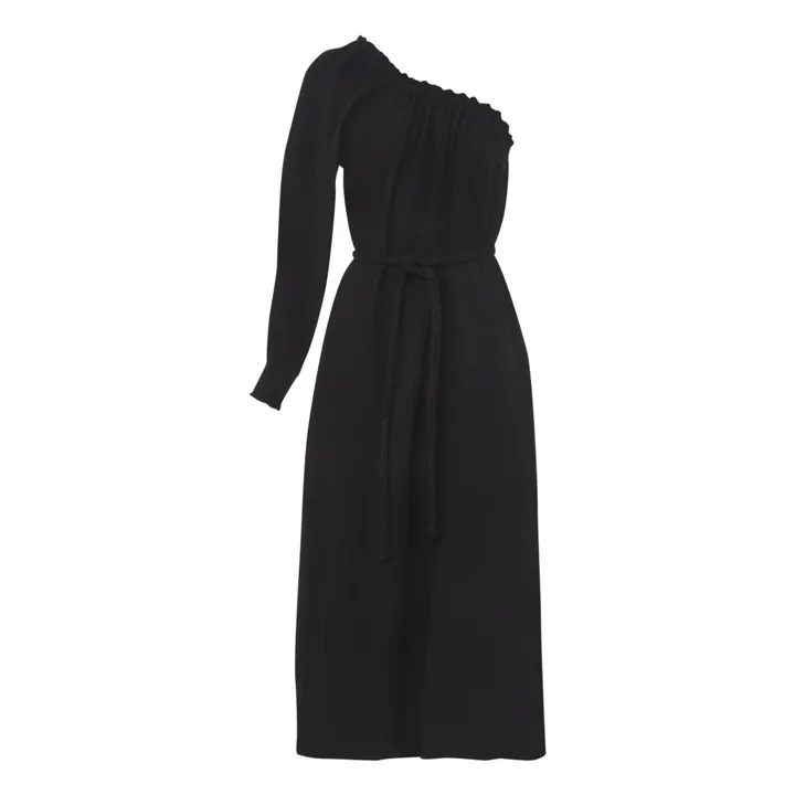 Xirena Robe Aveline Gaze de Coton | Noir