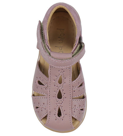 Pom Pom Sandalen - Starter-Drops Klettband - Dusty Lavender