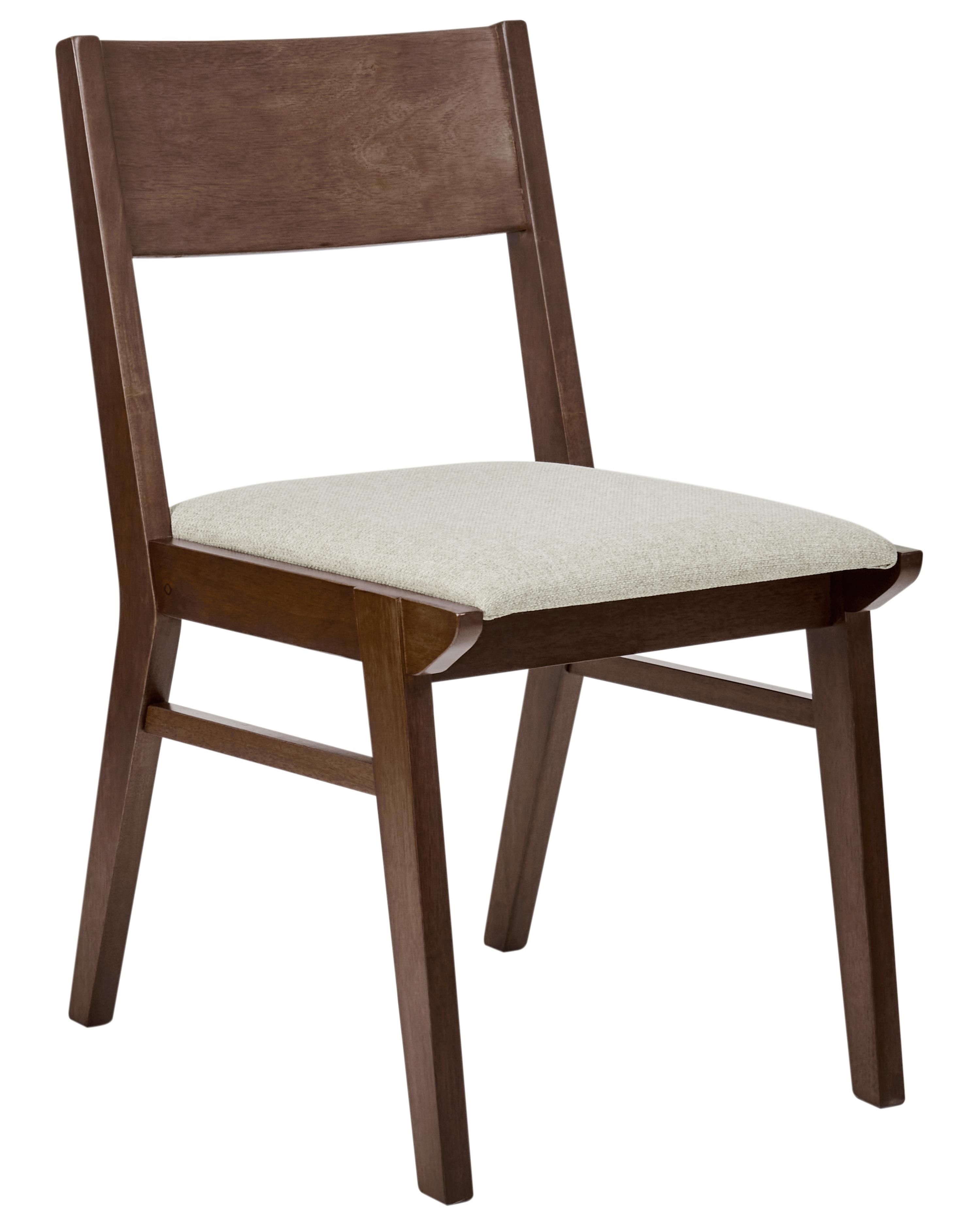 Set van 2 eetkamerstoelen ENOLA Hout Lichtbeige