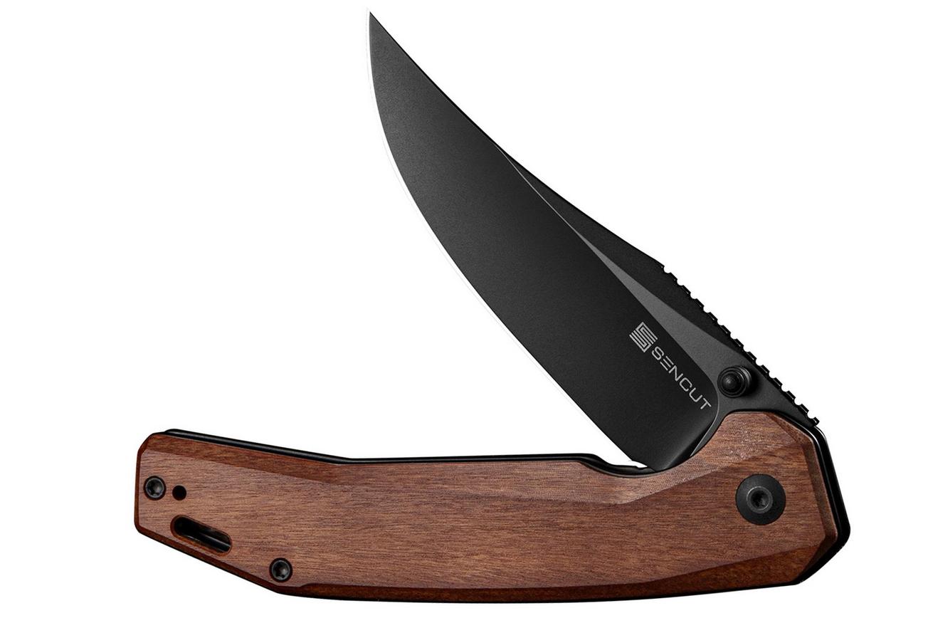 SENCUT Vornix S25038-3 Black 9Cr18MoV, Guibourtia, zakmes