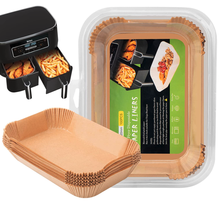 Scandinavian Collection - Airfryer papirforme, rektangulær - 100stk