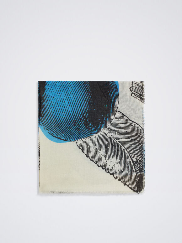 Lenço estampado - Azul