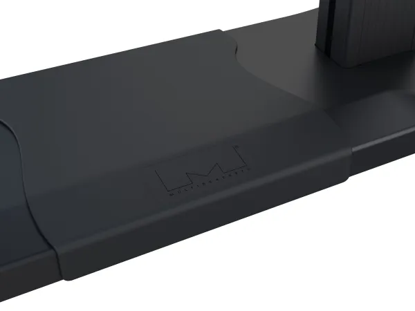 Multibrackets M Public Dual Pillar 180 HD - Vogn med hjul - for fladt panel - aluminium - sort - skærmstørrelse: 60