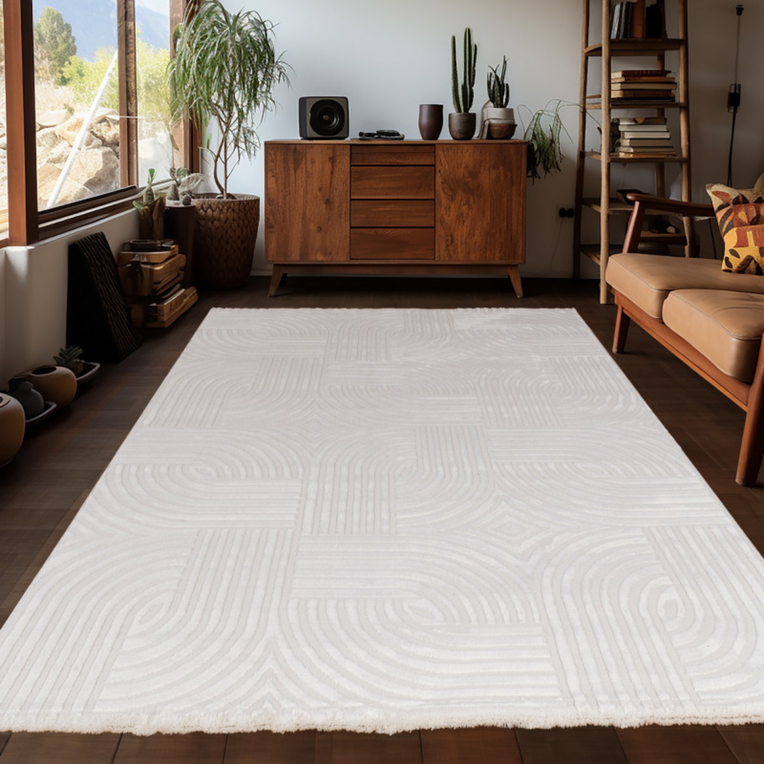 Teppich Wohnzimmer Kurzflor Skandinavische Stil Teppich, Einfarbig