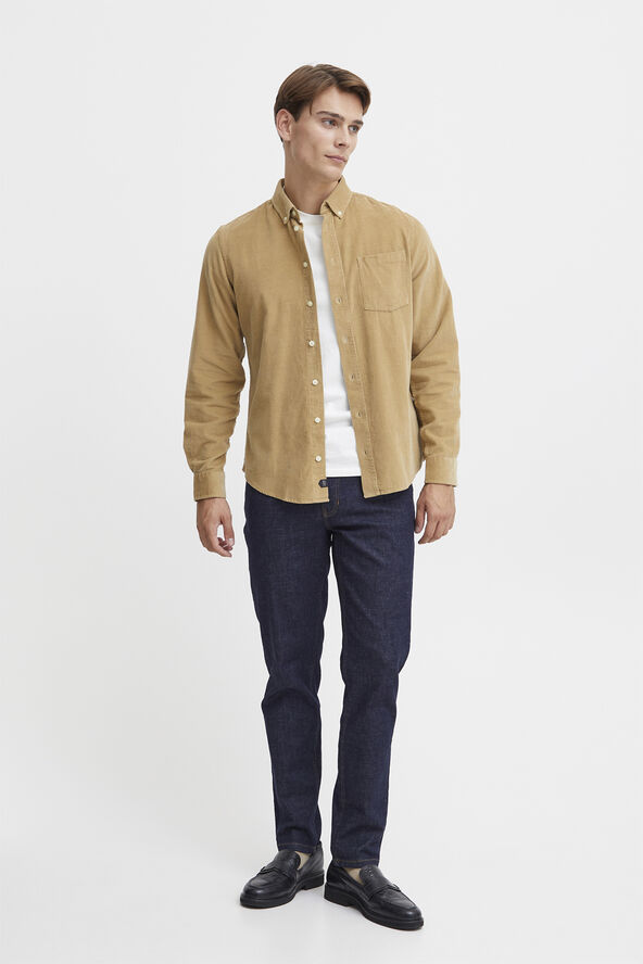 Casual Friday CFANTON LS BD baby cord shirt Kelp