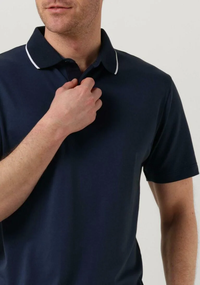 SELECTED HOMME donkerblauwe selected homme polo slhleroy coolmax ss polo b