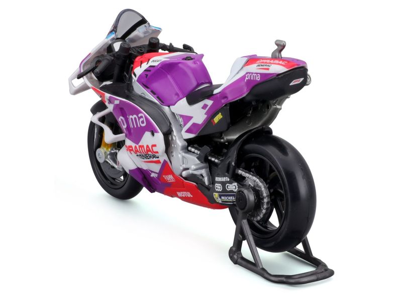 Maisto MotoGP Ducati Pramac #5 Zarco 2022 1:18 Sammlermodell im Massstab 1:18