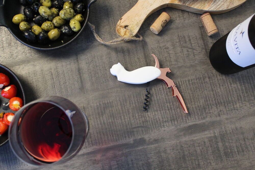 Winkee - Proptrækker - Corkscrew Cat - White