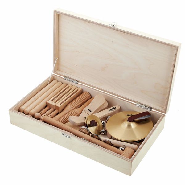 Goldon Percussion Instrumenten Set in Holzbox