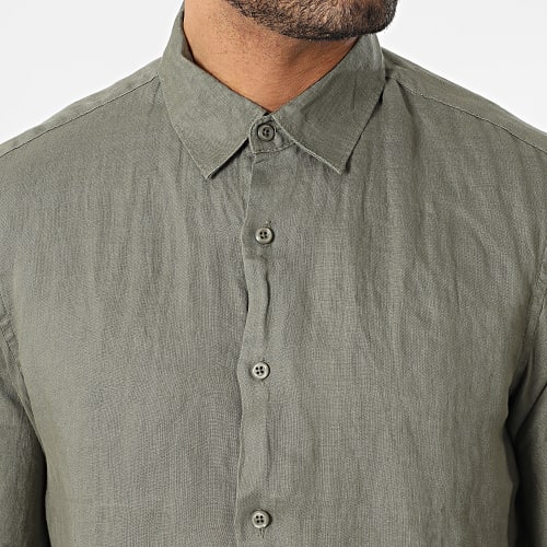Chemise Manches Longues Vert Kaki