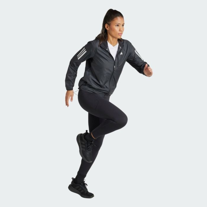 adidas Dame Jakker Own The Run Running Jacket Sort