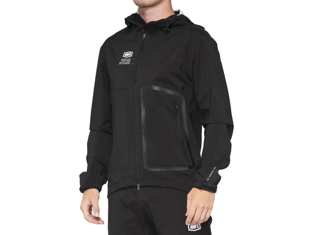 100% Men's jacket 100% HYDROMATIC Jacket Black size. L (NEW 2022)