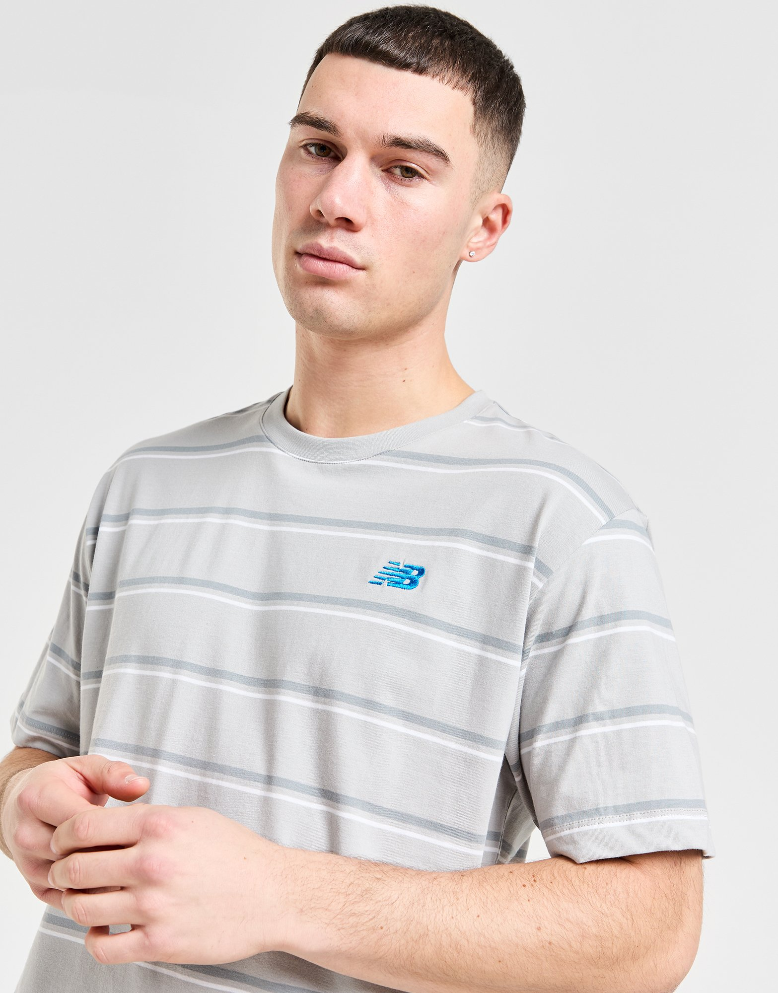New Balance T-shirt Striped Homme