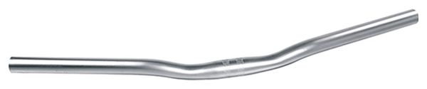 CINTRE VELO CITY ACIER  D25.4 ARGENT ERGOTEC LADY TOWN L700MM HAUT.16MM 30° 410GR (LEVEL 4