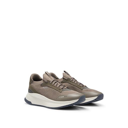 Boss Black Sock Sneakers, Khaki, 43