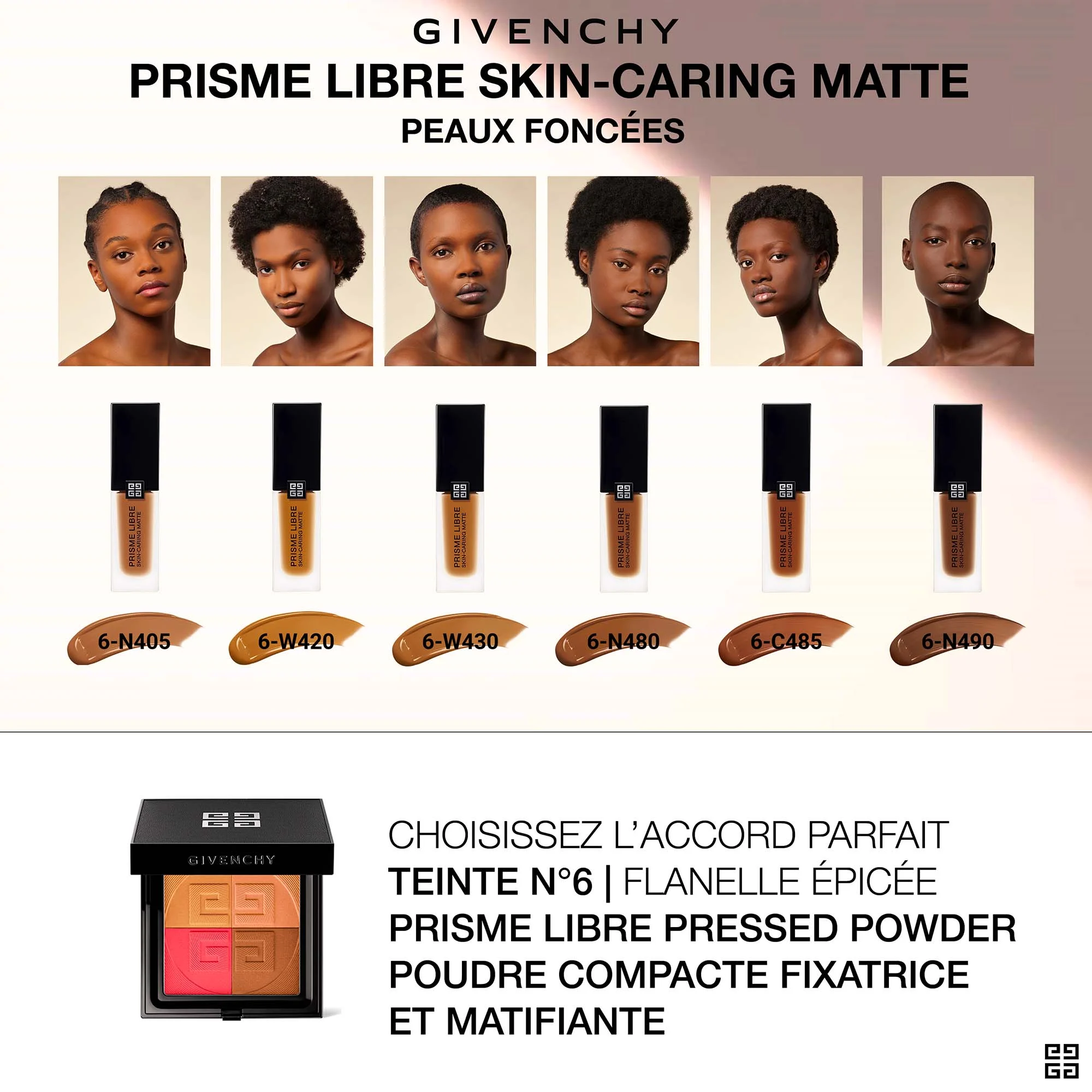 PRISME LIBRE SKIN-CARING MATTEFond de teint fini mat lumineux |- 6-C485