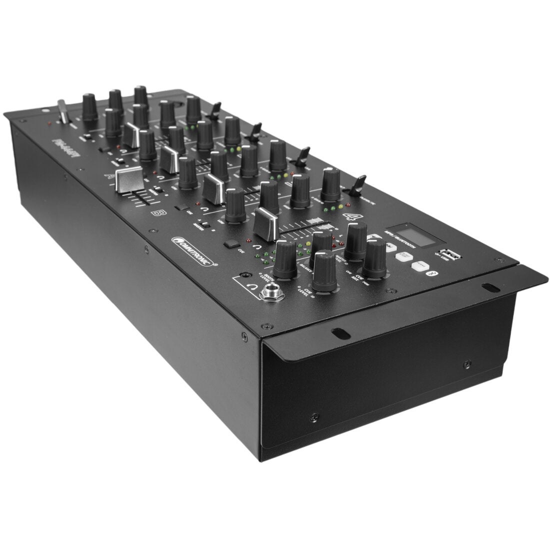 Omnitronic PM-444Pi 4-kanaals DJ-mixer met mediaspeler en USB-interface
