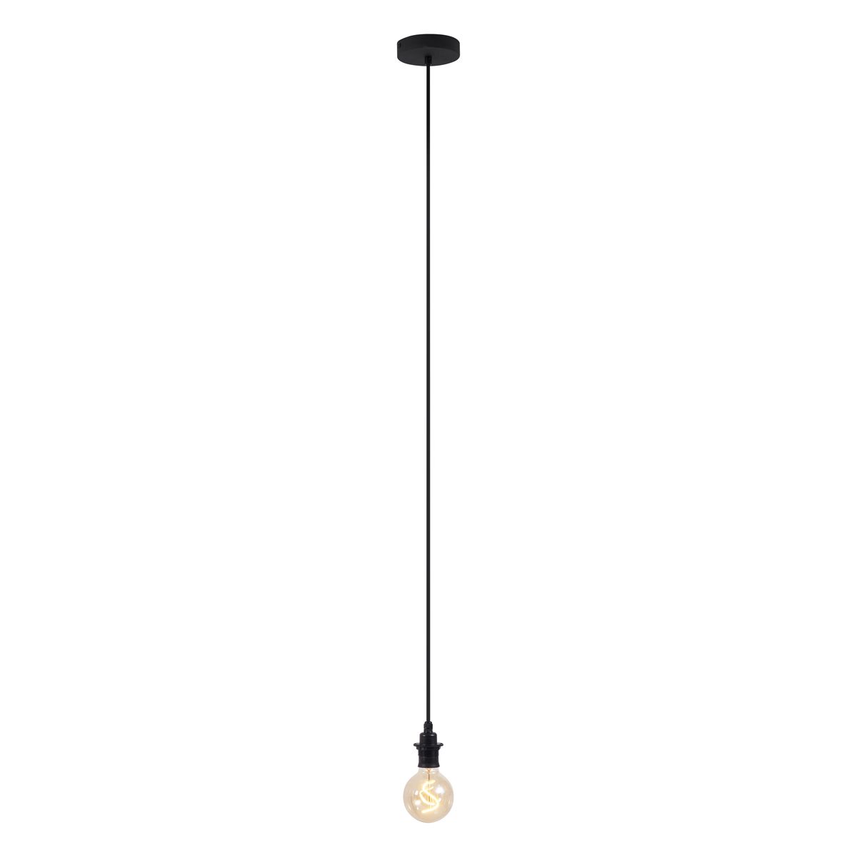 Buiten hanglamp zwart IP44 - Cava