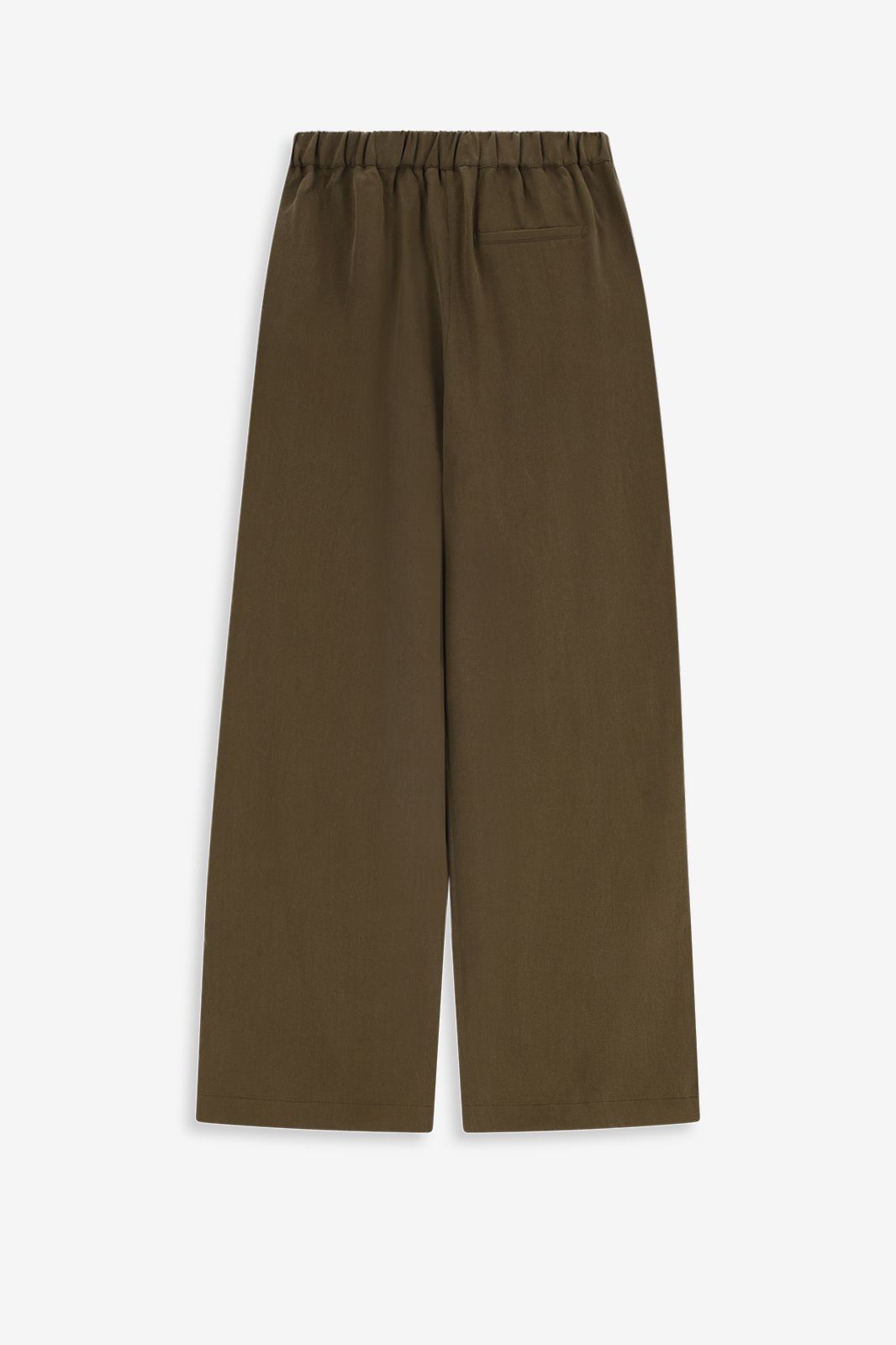 Donkergroene wide leg broek