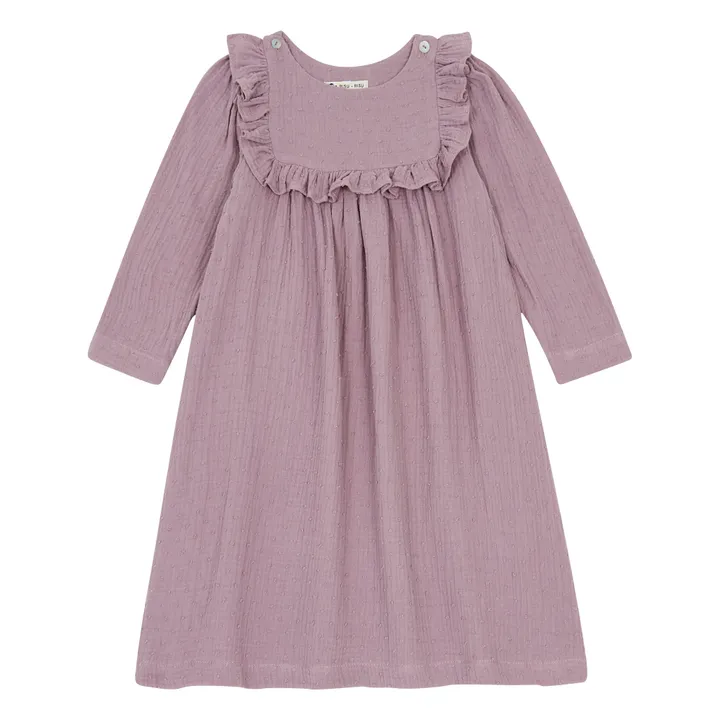 Risu Risu Robe de Nuit Plumetis Bio Tosca | Pourpre