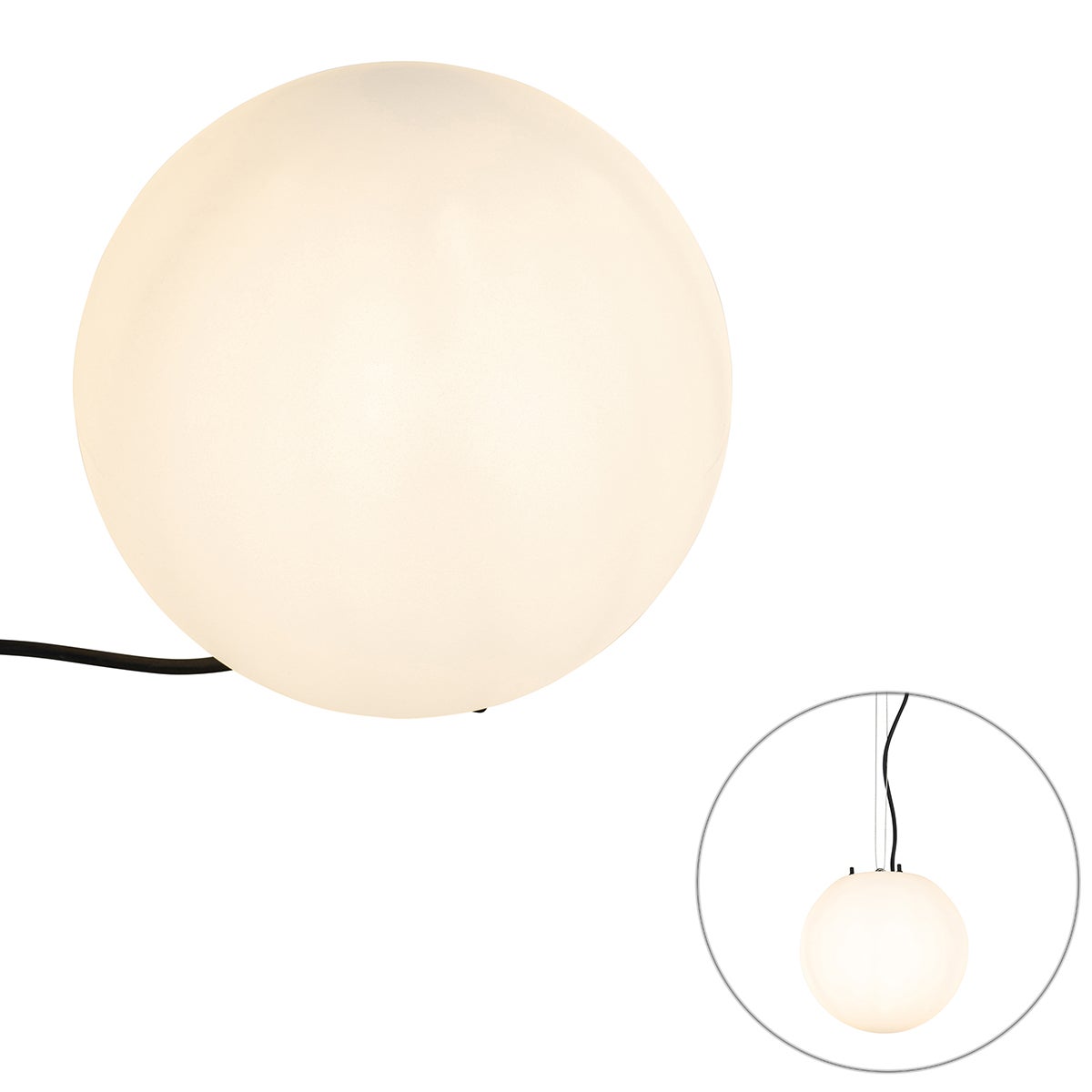 Moderne buitenlamp, wit, 25 cm, IP65 - Nura