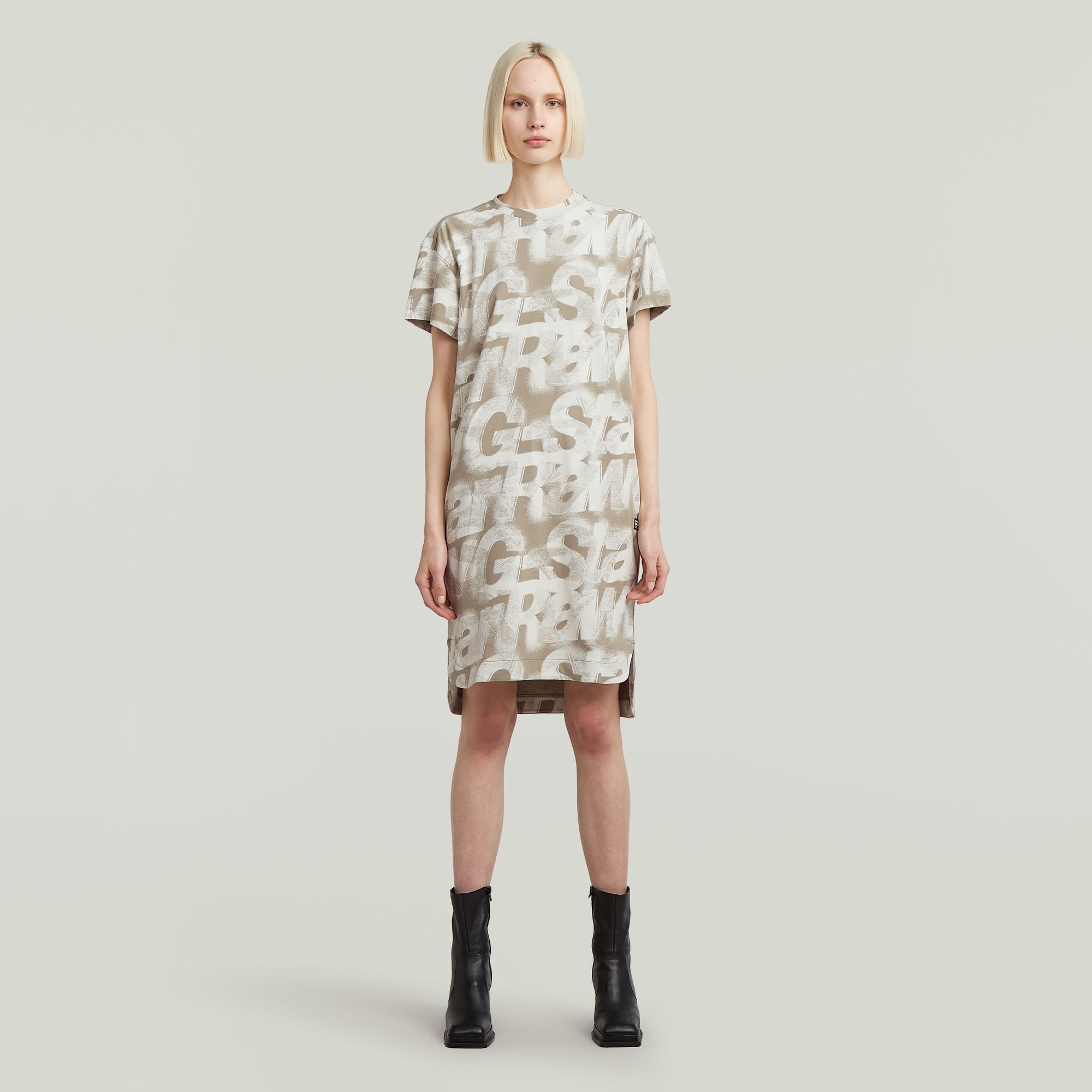 G-STAR Shirtkleid »Printed loose t-shirt dress« mit durchgängigem Print