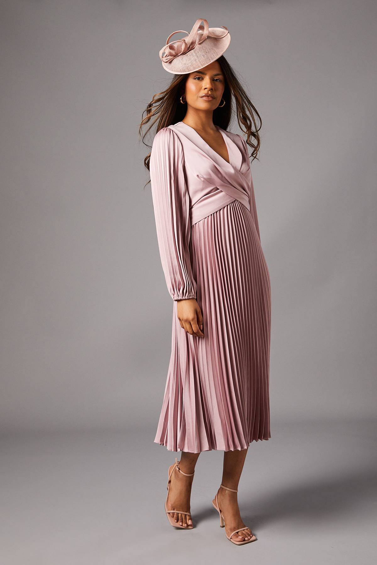 Coast Robe Midi à Jupe Plissée Petite