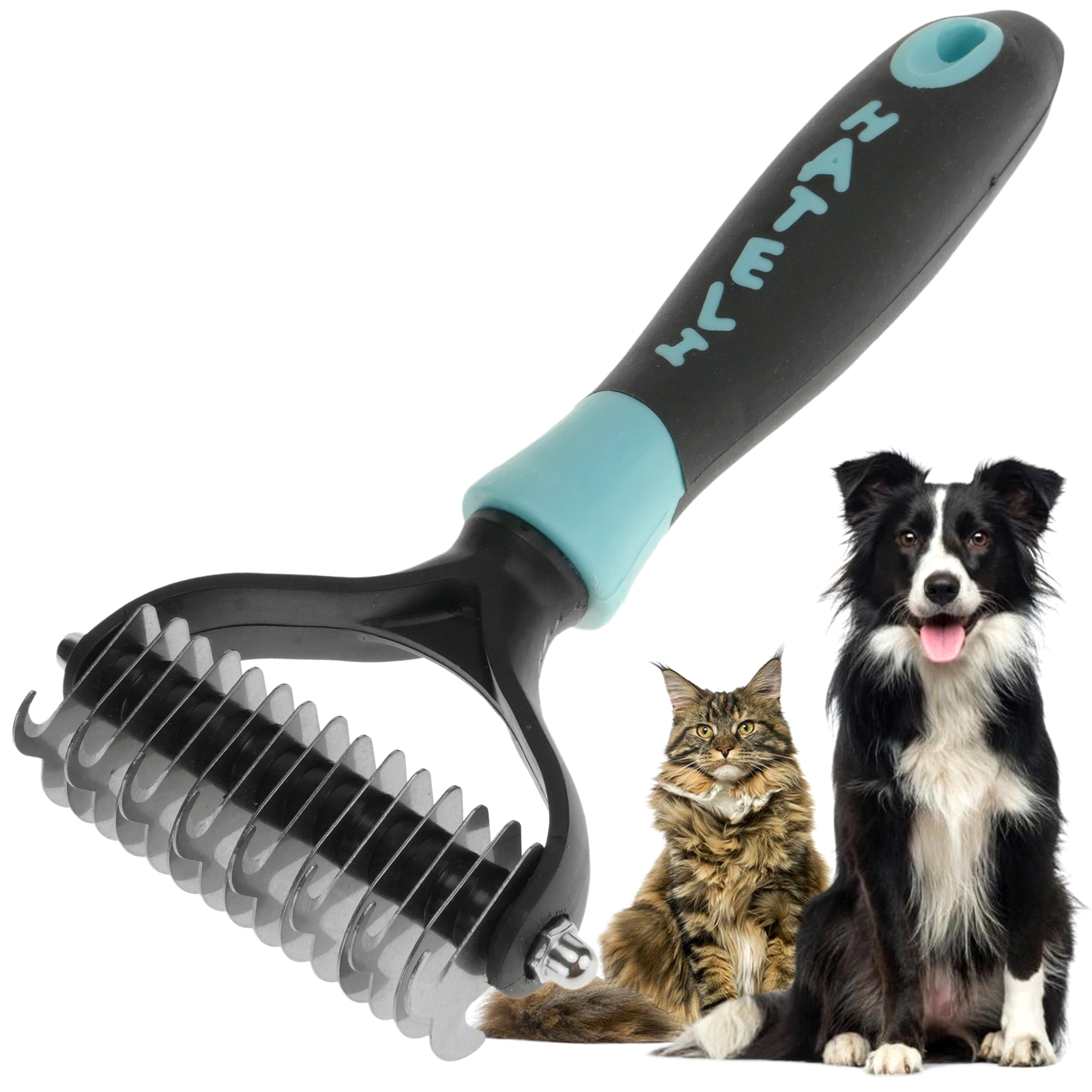 Escova para cães. Pente removedor de pelos que previne a queda de pelos, 7 cm