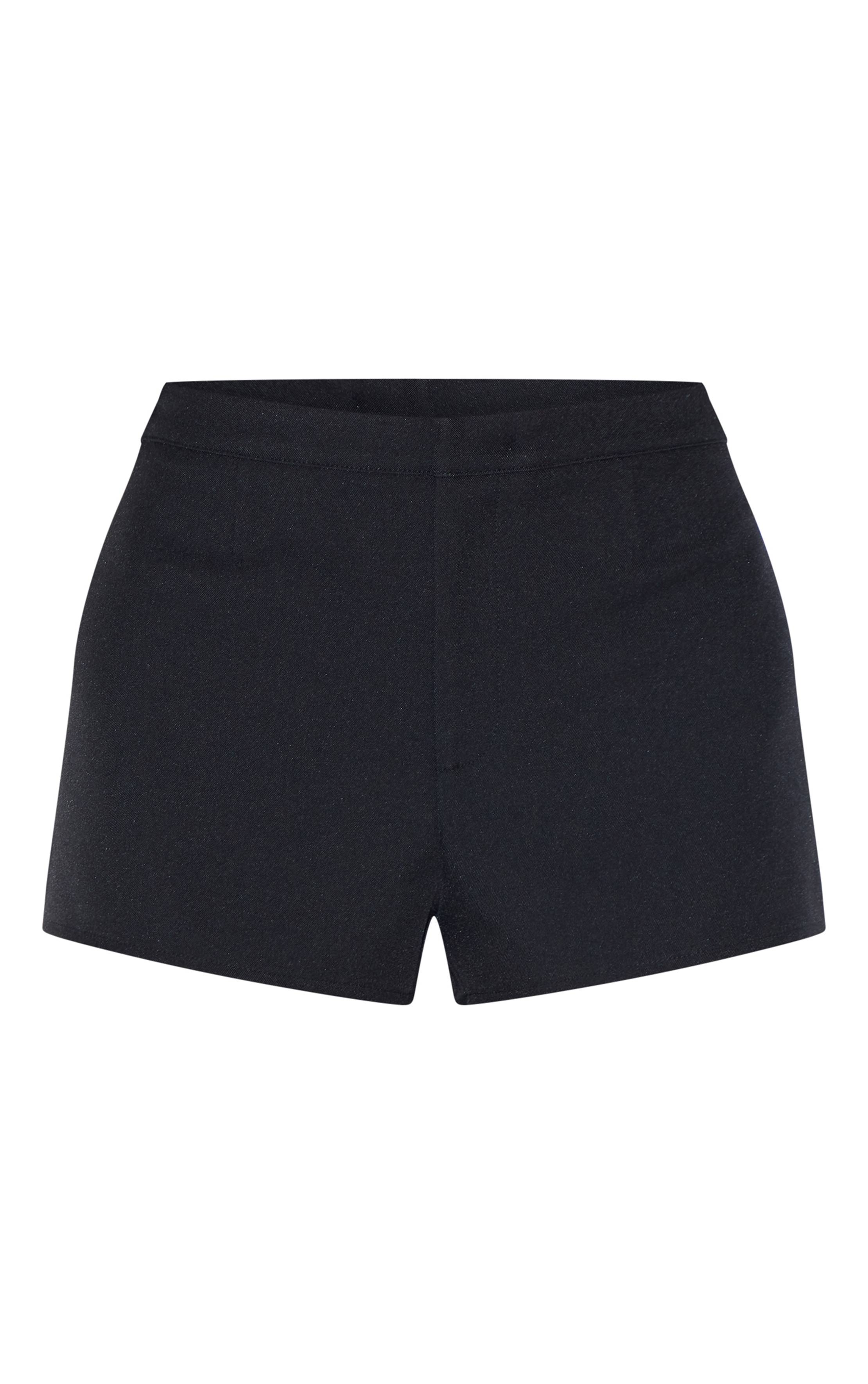Noir Ensemble Short Mini Ajusté