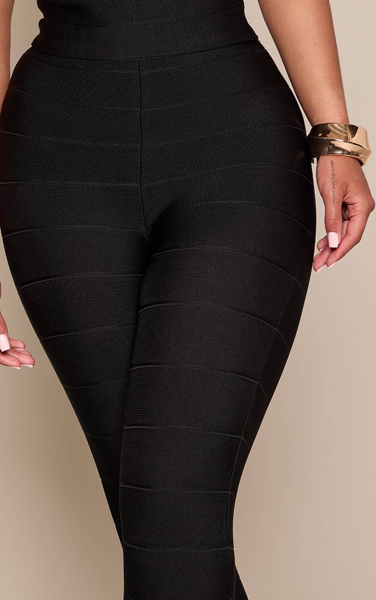 Noir Pantalon Capri Bandage Sculptant