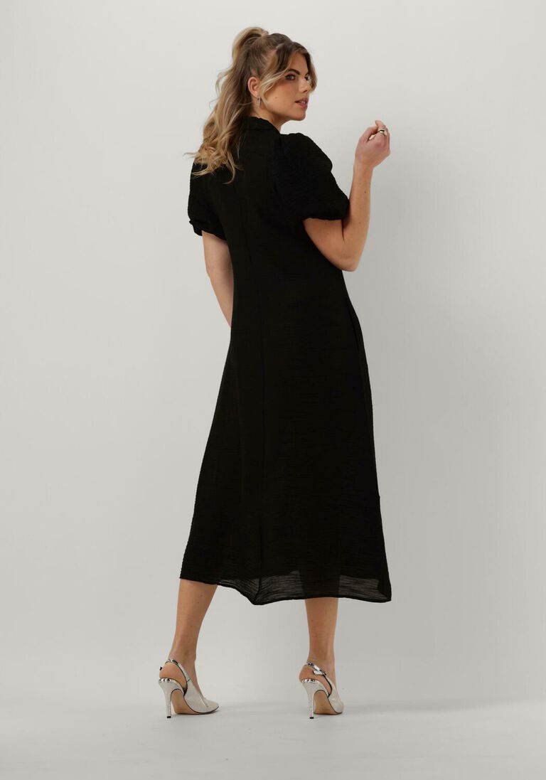 MY ESSENTIAL WARDROBE zwarte my essential wardrobe midi jurk estermw long dress