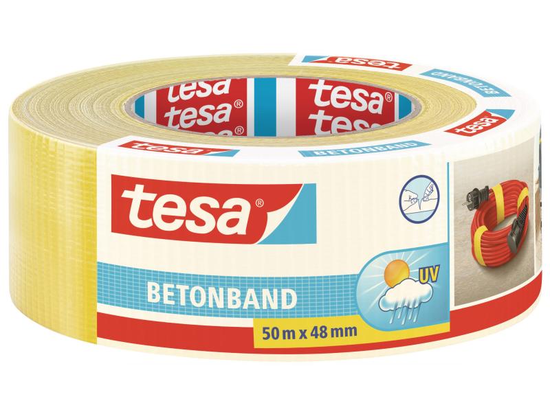 tesa Betonband 50 mm x 50 m Gelb Betonband
