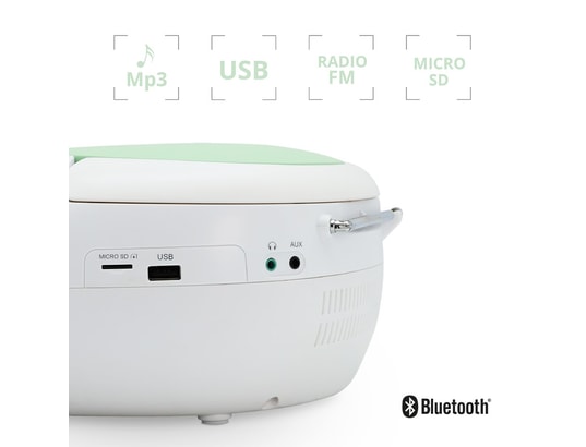 METRONIC - Lecteur cd mady bluetooth, mp3 avec port usb, lecteur carte...