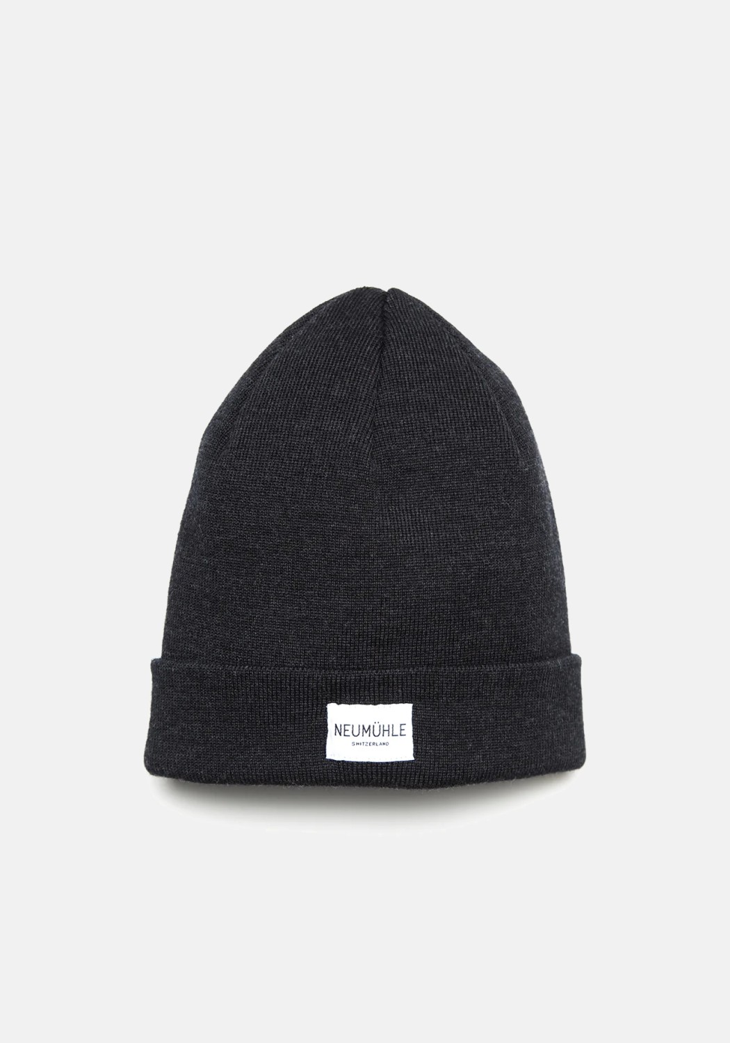 Neumuhle Wollmütze Kiel Organic Merino Slate Dust