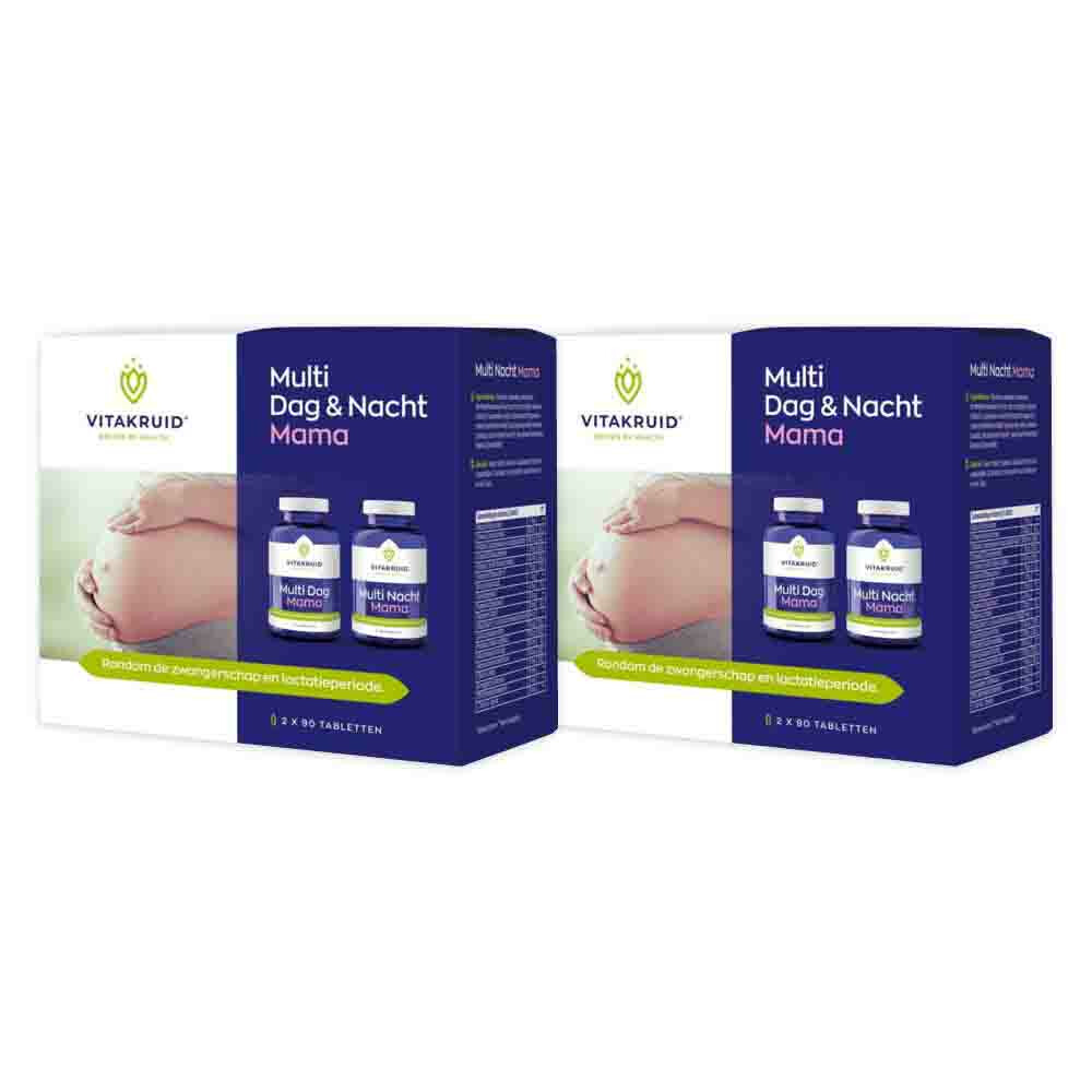 2x Vitakruid Zwangerschap/Mama Multi Dag Nacht180 tabletten