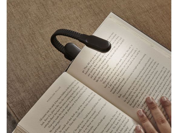Kikkerland Leselicht Schwarz Kompakte Leselampe mit USB-Ladefunktion
