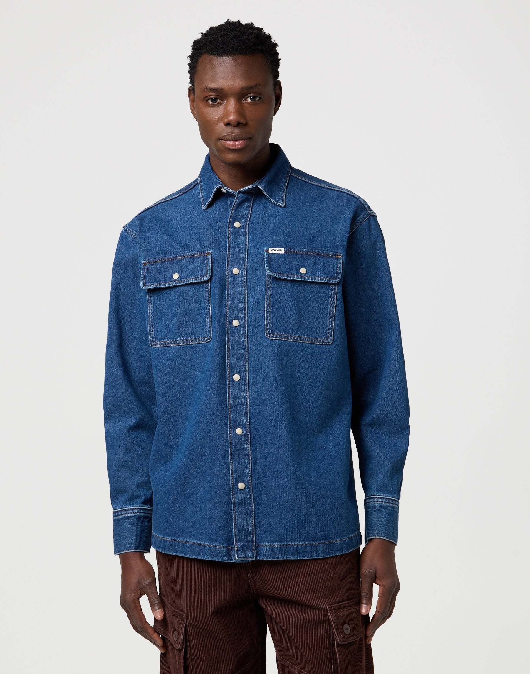 Wrangler Jeanshemd »WRANGLER Jeanshemd Overshirt«