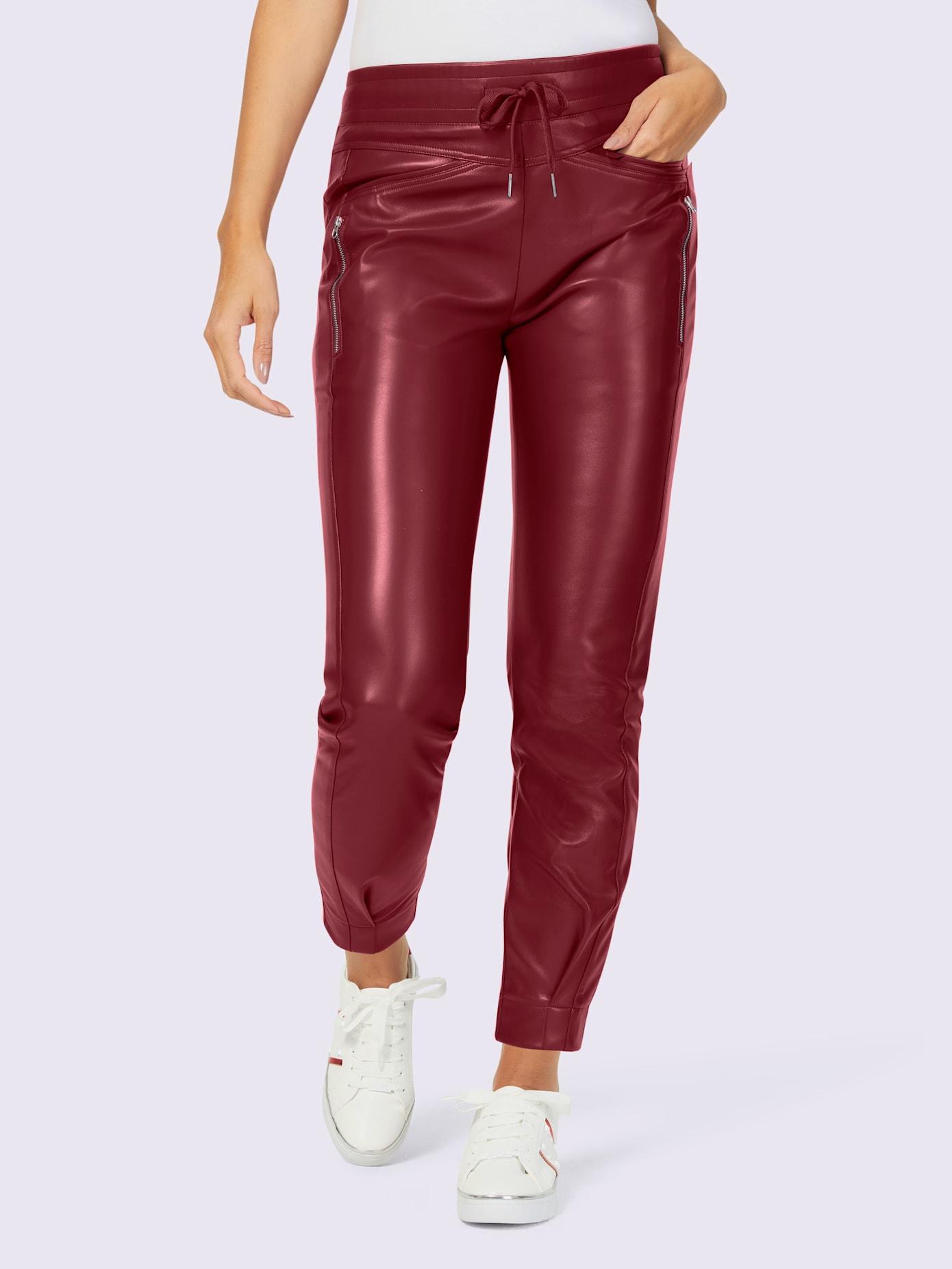 Pantalon en imitation cuir qualité lisse tendance