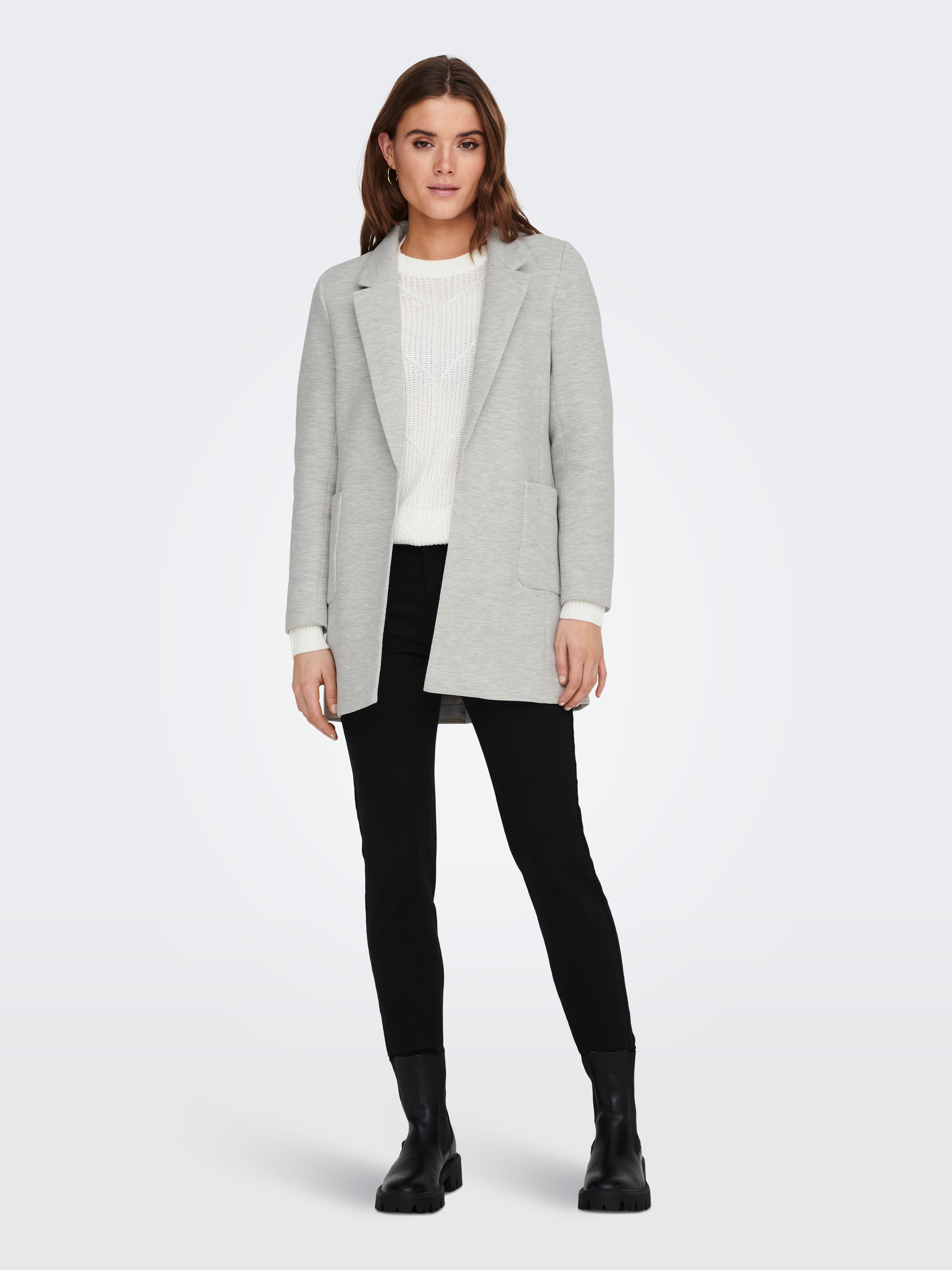 ONLBAKER-LINEA Blazer Light Grey Melange
