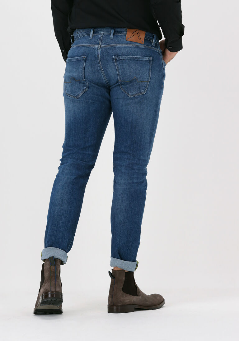 ALBERTO blauwe alberto slim fit jeans slim - organic denim