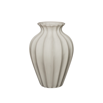 Keramieken vaas creme 25,4x25,4x38cm