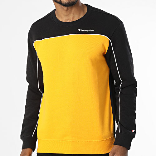 Sweat Crewneck 217852 Jaune Noir