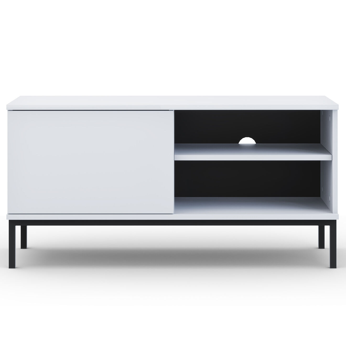 Cosmopolitan Design Meuble TV Query blanc - 101x41x50 cm