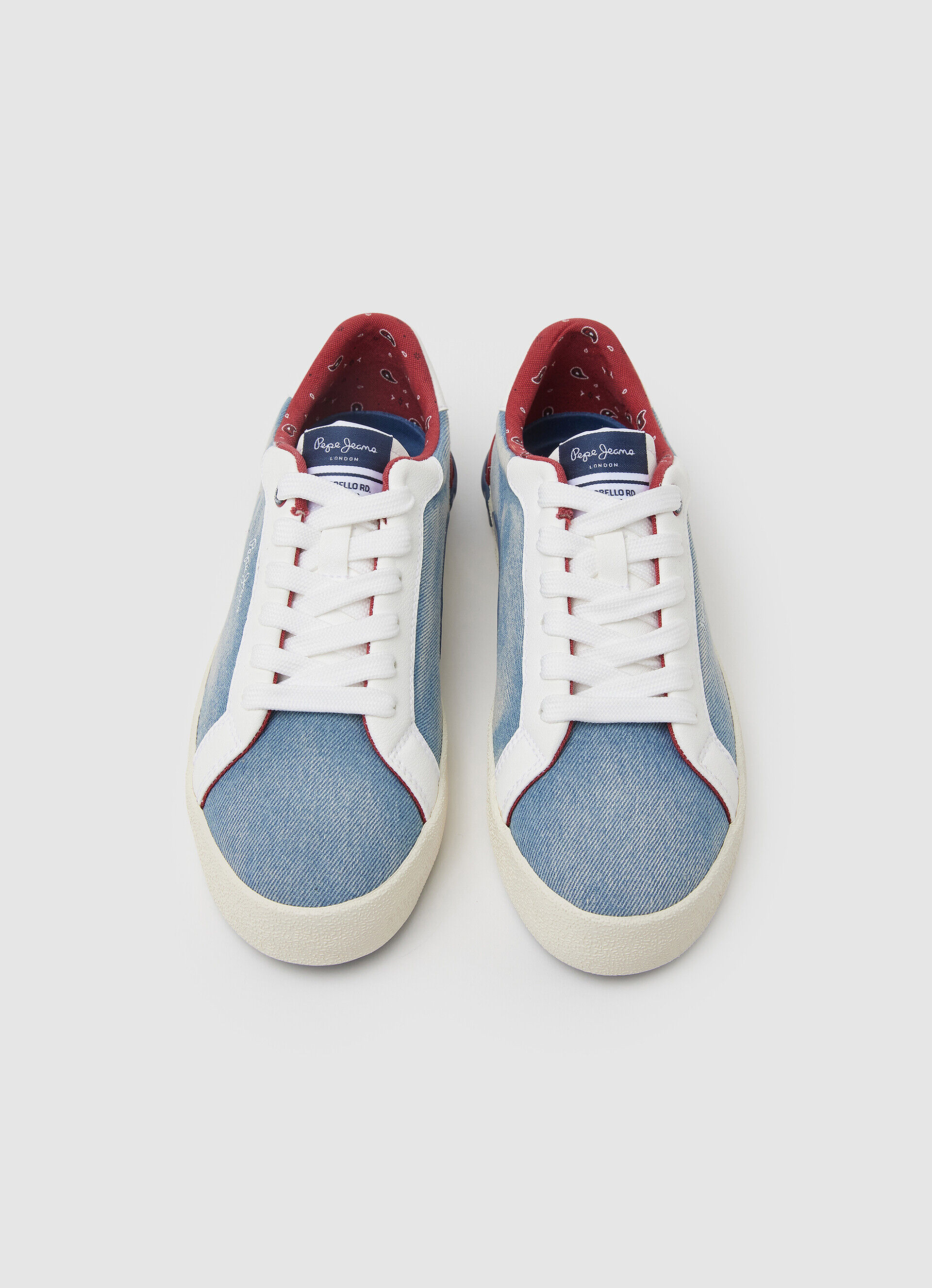 Tênis Kenton de lona jeans - azul de fábrica