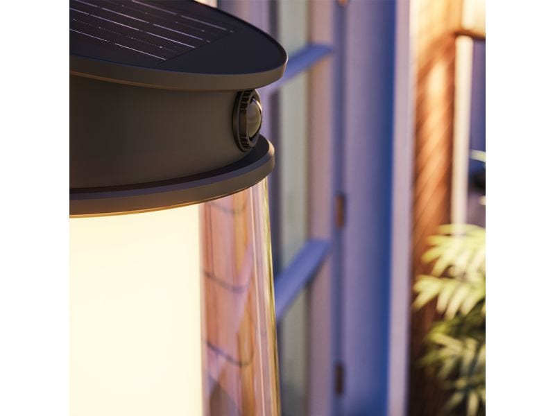 Philips Juda Wand Solar UE RD 2700K anthrazit Solar-Aussenwandleuchte mit Bewegungssensor